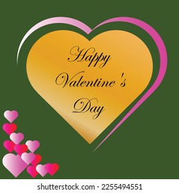 Romantische valentinische Kartengrafik, Vektorgrafik. Kapitel 48