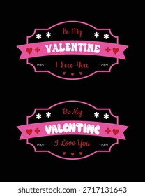 Romantisches Valentinstag Zitat Vektor Design Set für T-Shirts und Karten
