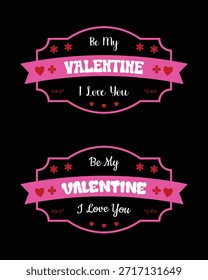 Romantisches Valentinstag Zitat Vektor Design Set für T-Shirts und Karten