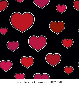 Romantic valentine seamless backgrounds