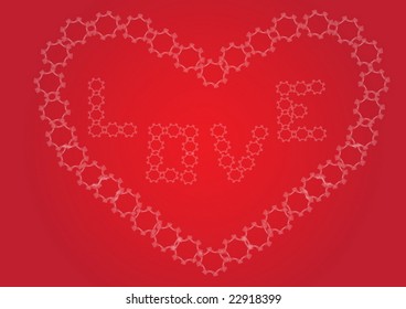 Romantic Valentine vector illustration