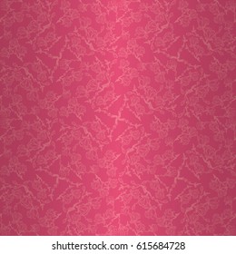Romantic Valentine-pink decorative seamless pattern in flower style.