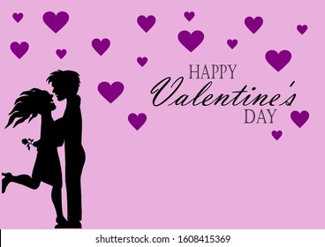 romantic Valentine's day graphic for love greetings