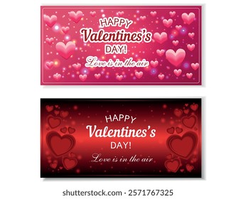 Romantic Valentine's Day Greeting Banner