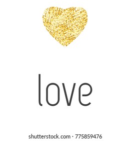 Romantic Valentines day love greeting card with heart shape icon. Vector illustration EPS10 - love day. The inscription Love. Be my valentine. Calligraphic inscription. Love logotype