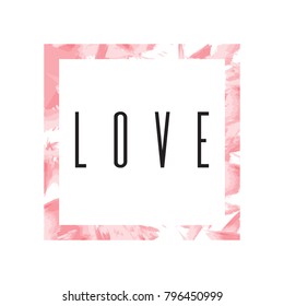 Romantic Valentines day love greeting card with hearts. Vector illustration - love day. Card for February 14. The inscription love. Be my valentine. Calligraphic inscription