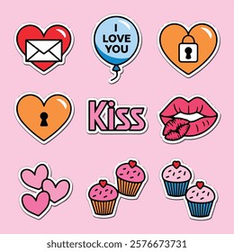 Romantic Valentine's Day Sticker Set
Love-Themed Vector Illustration Collection
Trendy Pink Greeting Card Templates
Cute Holiday Design Element Pack
February 14 Decorative Icon Bundle