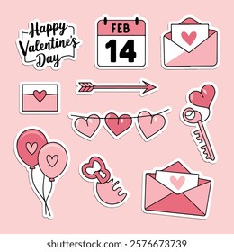 Romantic Valentine's Day Sticker Set
Love-Themed Vector Illustration Collection
Trendy Pink Greeting Card Templates
Cute Holiday Design Element Pack
February 14 Decorative Icon Bundle