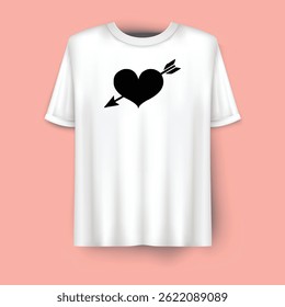 Romantic Valentine's Day t-shirt design perfect for couples, gifts, and expressing love in style.