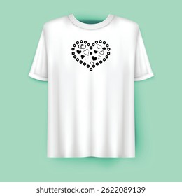 Romantic Valentine's Day t-shirt design perfect for couples, gifts, and expressing love in style.