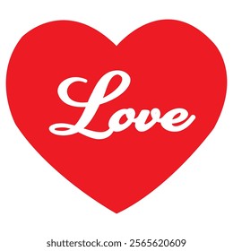 Romantic Valentine's Day Typography Vector Illustration – Perfect for Love-Themed Designs