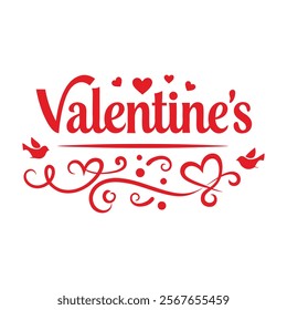 Romantic Valentine's Day Typography Vector Design" is the perfect choice for adding a touch of love and charm to your creative projects. These stylish and artistic vector designs feature hand-