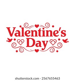 Romantic Valentine's Day Typography Vector Design" is the perfect choice for adding a touch of love and charm to your creative projects. These stylish and artistic vector designs feature hand-