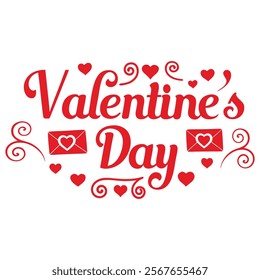 Romantic Valentine's Day Typography Vector Design" is the perfect choice for adding a touch of love and charm to your creative projects. These stylish and artistic vector designs feature hand-
