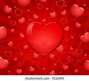 Romantic vector background