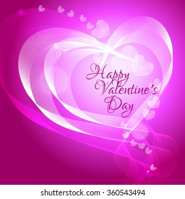 Romantic vector background With happy Valentine's day