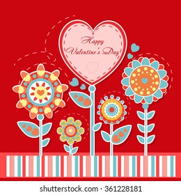 Romantic vector card