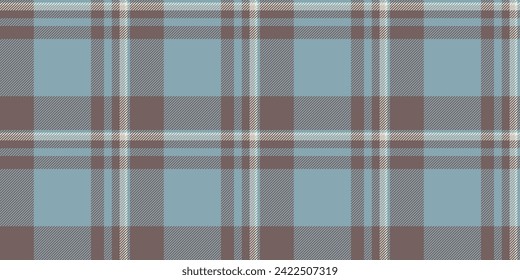 Romantic vector check tartan, oktoberfest textile texture pattern. Silk fabric plaid seamless background in pastel and white color.