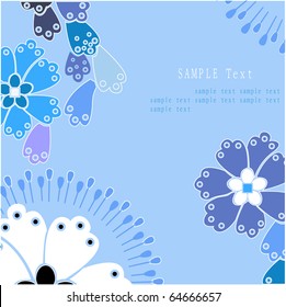 Romantic vector floral background.