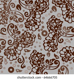 Romantic vector floral background.