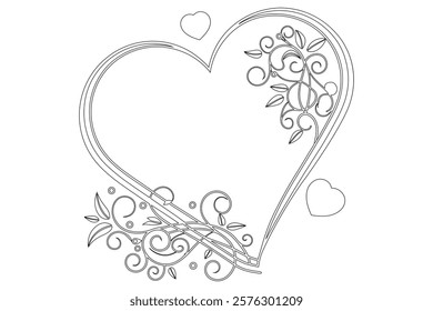 A Romantic Vector ,Heart bonds,love bonds, Romantic heart , Relation of heart, Everlasting beating heart