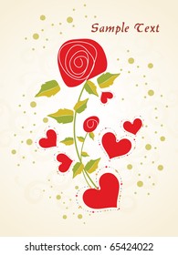 romantic vector illustration for love