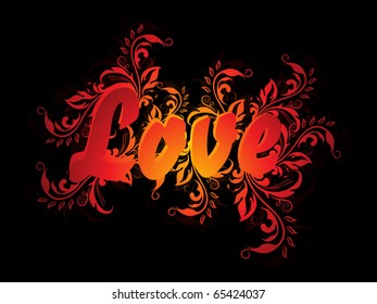 romantic vector illustration for love