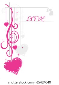 romantic vector illustration for love