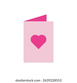 Romantic vector of a love card with a heart icon, ideal for Valentine’s Day, wedding invitations, or love-themed designs.