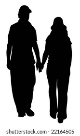 Romantic vector scene
