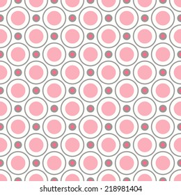 Romantic vector seamless pattern. Endless texture can be used for printing onto fabric and paper or invitation. Abstract geometric shape.