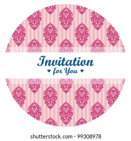 romantic vector wedding invitations or announcements