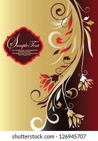 romantic vintage background vector wedding invitations or announcements