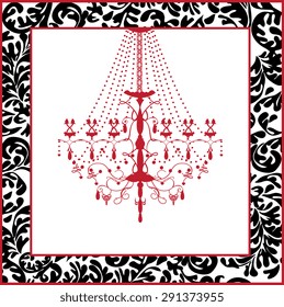 Romantic vintage card design