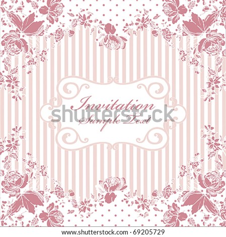 Romantic Vintage Card Design