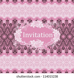 Romantic Vintage Card Design or package design