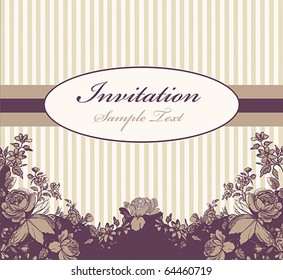  Romantic Vintage Card Design or package design
