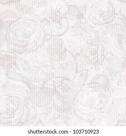 Romantic vintage seamless pattern with abstract flower. EPS 10