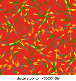 Romantic vivid seamless pattern with hearts. Ornament for Valentines Day, Mother's Day. I love you, thank you card. Background for wedding invitation design, gift wrapping paper, textiles