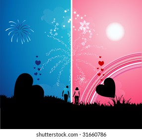 Romantic walk