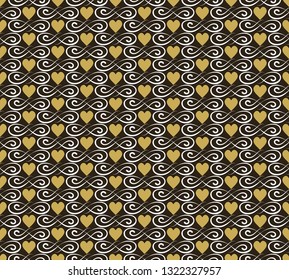 Romantic wallpaper seamless texture, vector