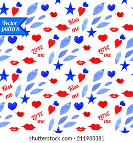 Romantic watercolor pattern for web, print, wallpaper, home decor, textile, wrapping paper, fabric, invitation backgrounds.