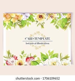 Romantic wedding invitation card. Wedding, marriage, bridal, birthday, Valentine's day.