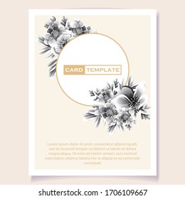 Romantic wedding invitation card. Wedding, marriage, bridal, birthday, Valentine's day.