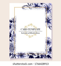 Romantic wedding invitation card. Wedding, marriage, bridal, birthday, Valentine's day.