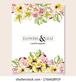Romantic wedding invitation card. Wedding, marriage, bridal, birthday, Valentine's day.