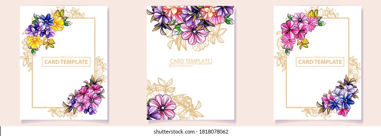 Romantic wedding invitation card. Wedding, marriage, bridal, birthday, Valentine's day.