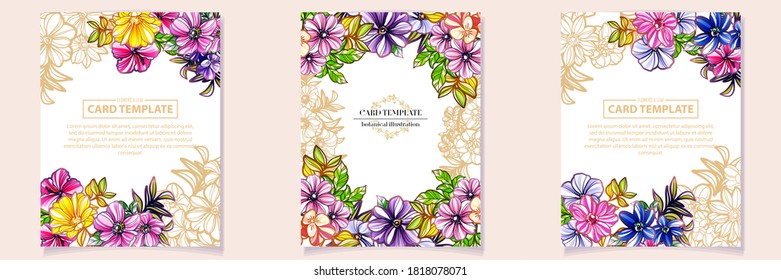 Romantic wedding invitation card. Wedding, marriage, bridal, birthday, Valentine's day.