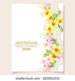 Romantic wedding invitation card. Wedding, marriage, bridal, birthday, Valentine's day.