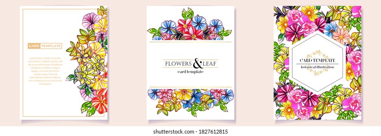 Romantic wedding invitation card. Wedding, marriage, bridal, birthday, Valentine's day.